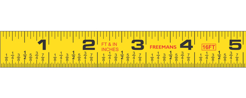 Freemans basik shop measurement tape