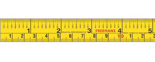 Freemans Fiberglass Measuring Tape, 1.5 Meter/ 60 Inches (#C00234) – Benz  Microscope Optics Center