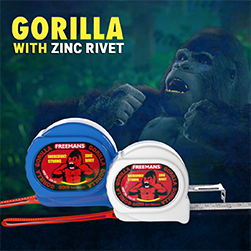 The New FREEMANS® GORILLA Measuring Tape with Zinc Rivet