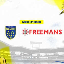 FREEMANS Measuring Tools Signs as the Main Sponsor of Kerala Blasters