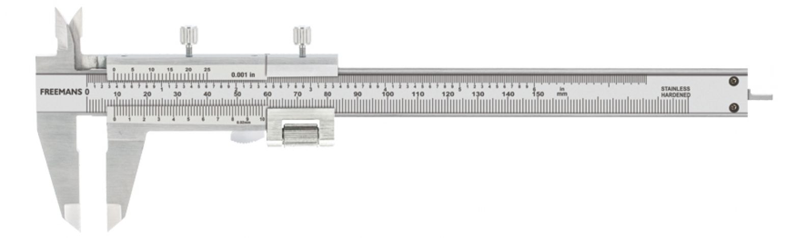 FREEMANS Stainless Steel Vernier Caliper with Fine Adjustment